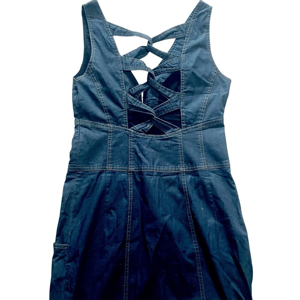 Nanette Lepore NWOT Rare Sexy Vintage Designer Denim Dress 90s 00s y2k Bodycon - Picture 2 of 11